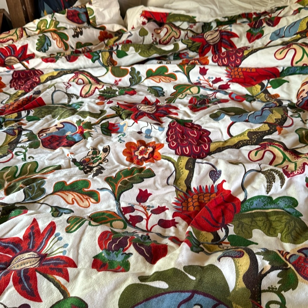 Pottery Barn Linen and Cotton duvet cover with matching shams